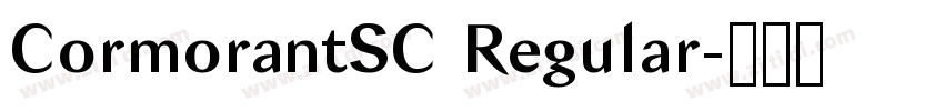 CormorantSC Regular字体转换